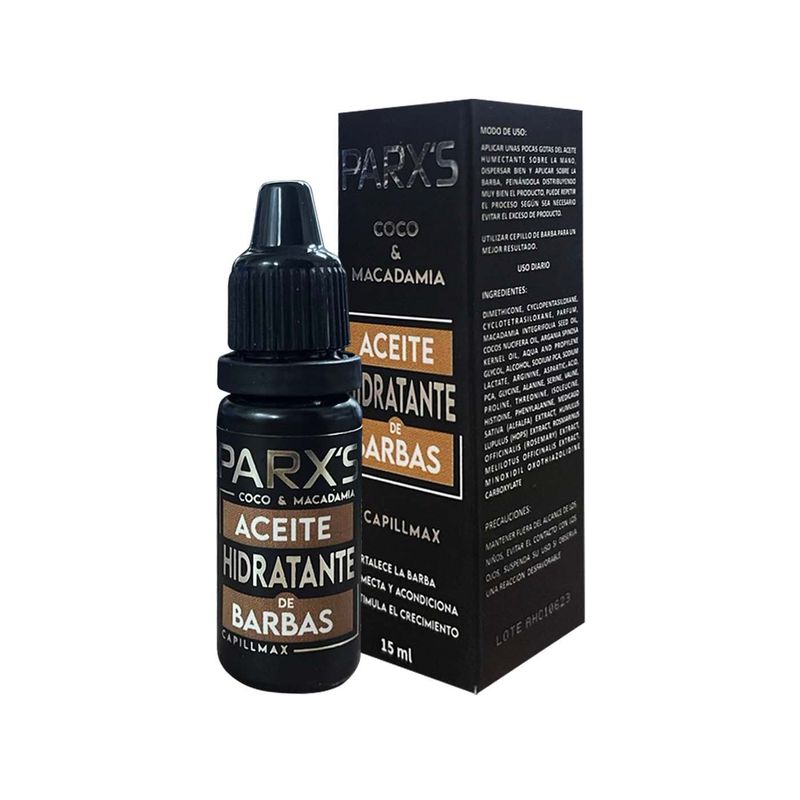PARXS BARBER - Aceite Hidratante Para Barbas Parxs Coco Macadamia