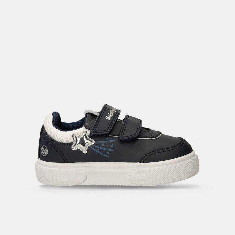 BUBBLE GUMMERS - Tenis Infantil Para Niña Bubblegummers Azul-Plata Sandy