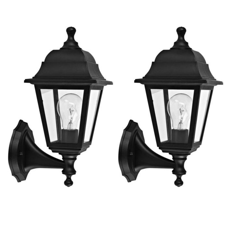 GENERICO - Combo X2 Lámparas Farol De Pared Para Exteriores