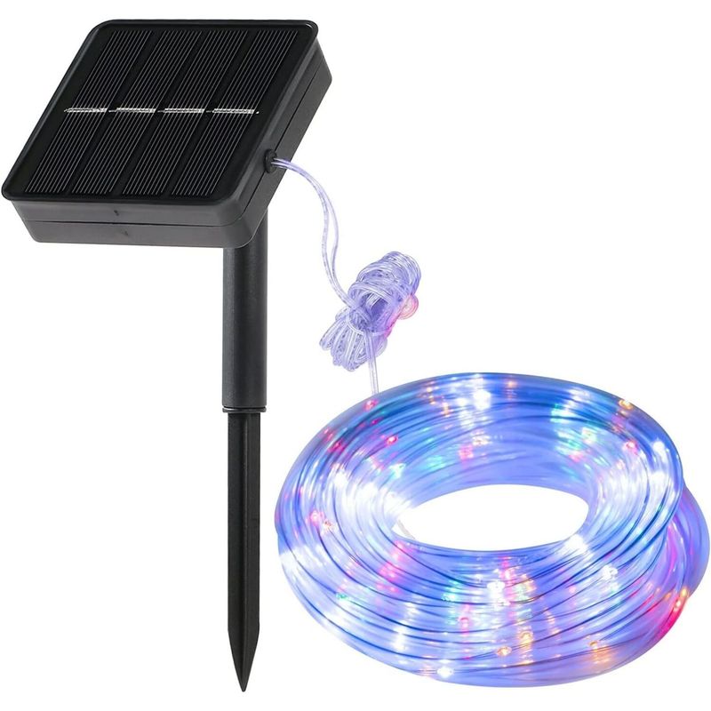 GENERICO - LINEAL SOLAR, 200 LED, GUIRNALDA DE ALAMBRE, 20 METROS