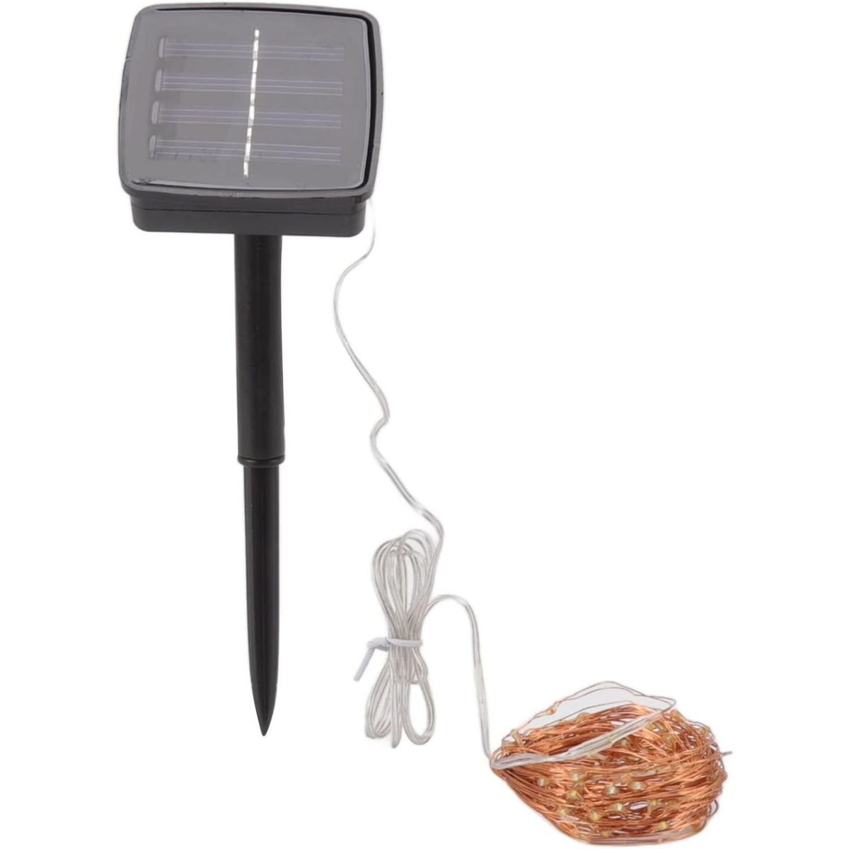 GENERICO - LINEAL SOLAR, 100 LED, GUIRNALDA DE ALAMBRE, 10 METROS