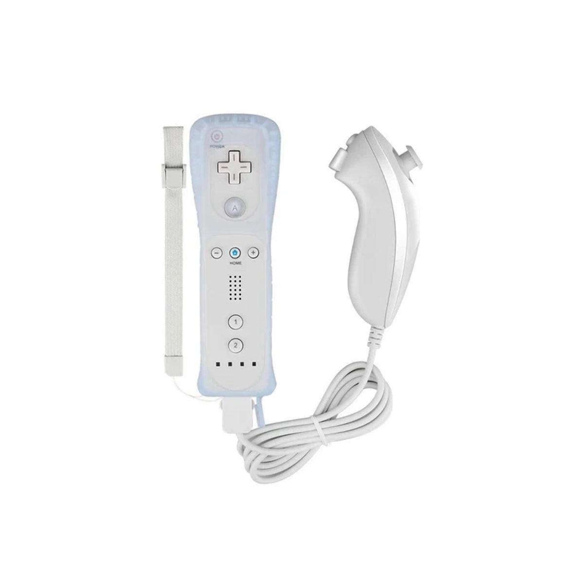 GENERICO - Mando A Distancia 2 en 1 Para Nintendo Wii Nunchuck.