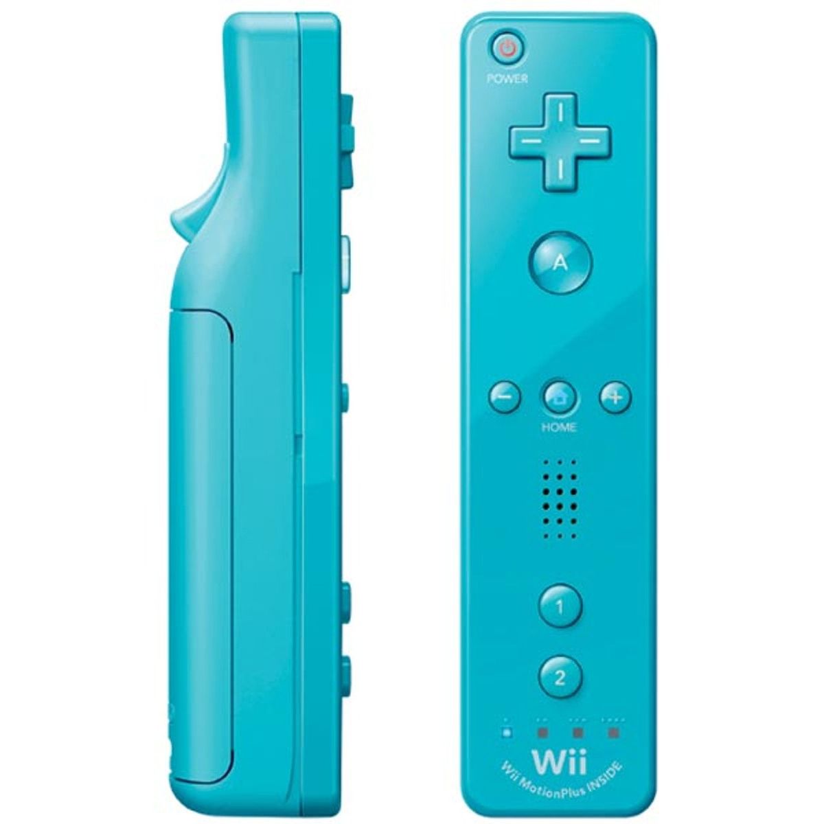 GENERICO - Mando A Distancia 2 en 1 Para Nintendo Wii  Nunchuck Azul