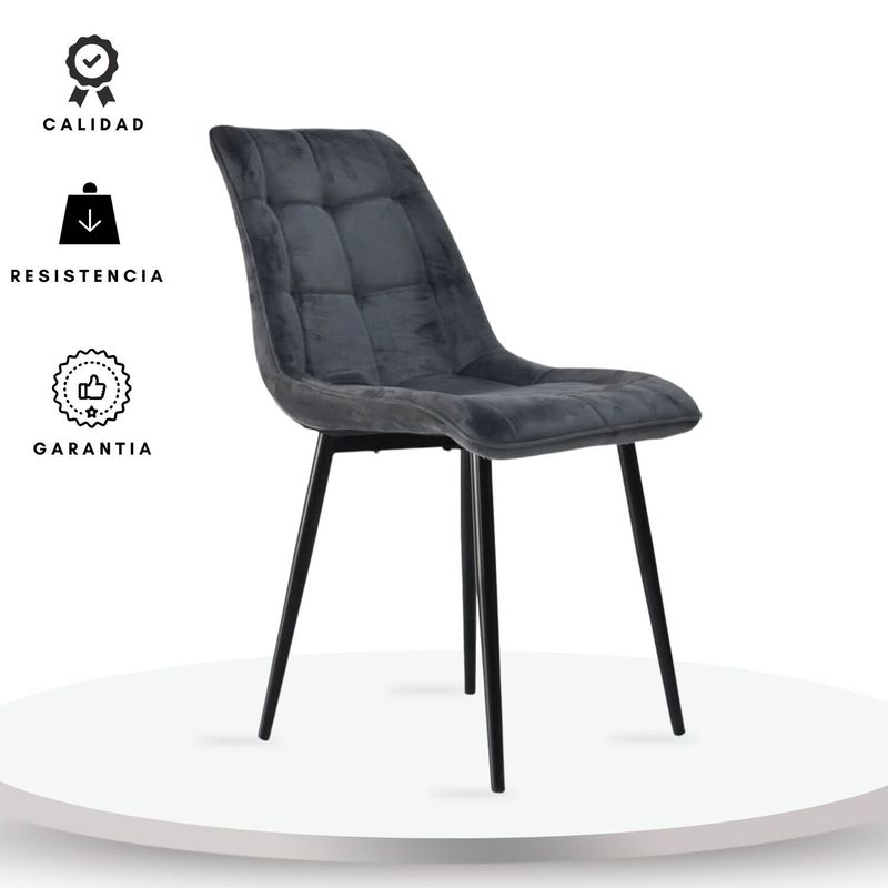 EKONOMODO COLOMBIA - SILLA TING TAPIZADA GRIS