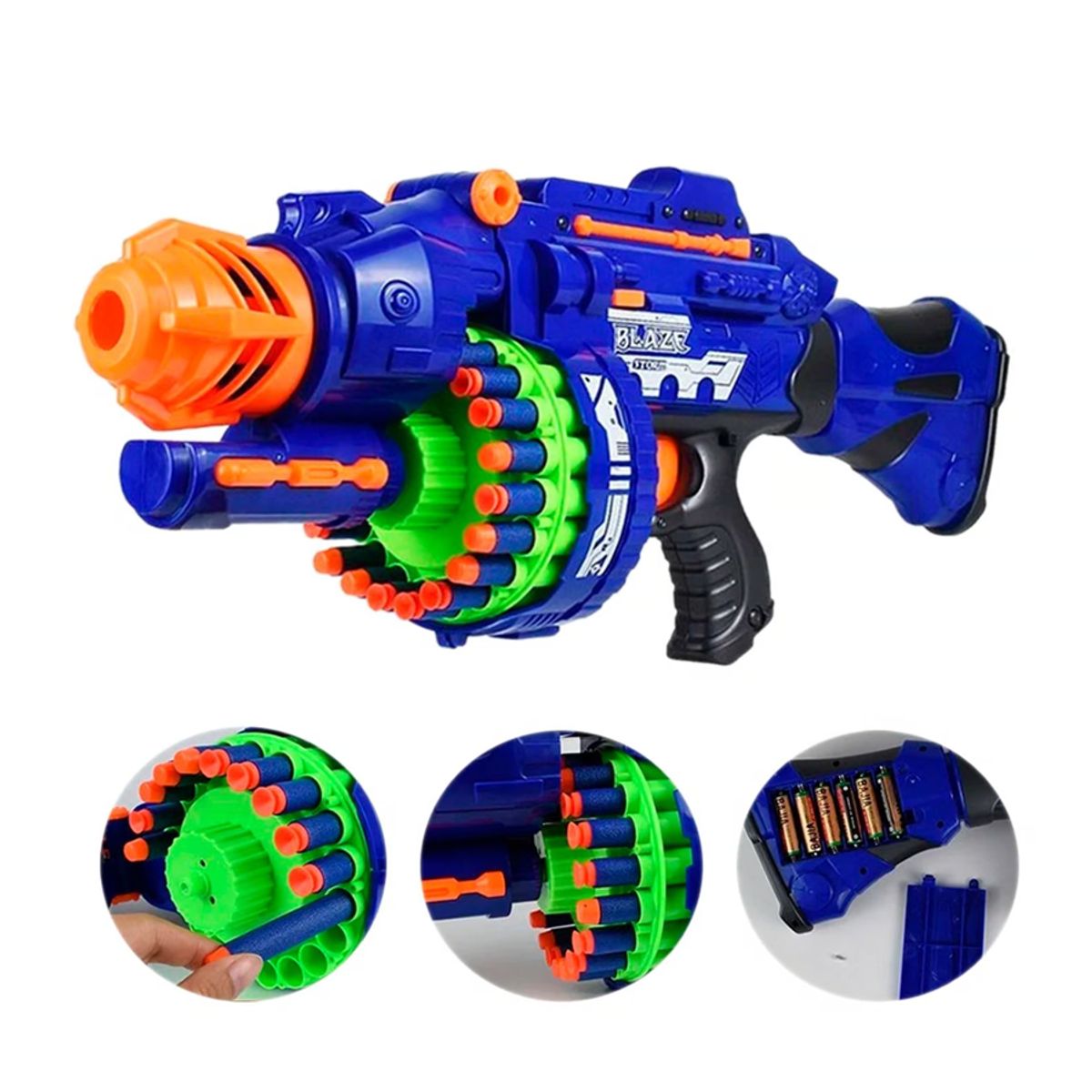 DISTRIBUCIONES GUZ SAS - Pistola Blaster de Disparo Continuo 40 Dardos