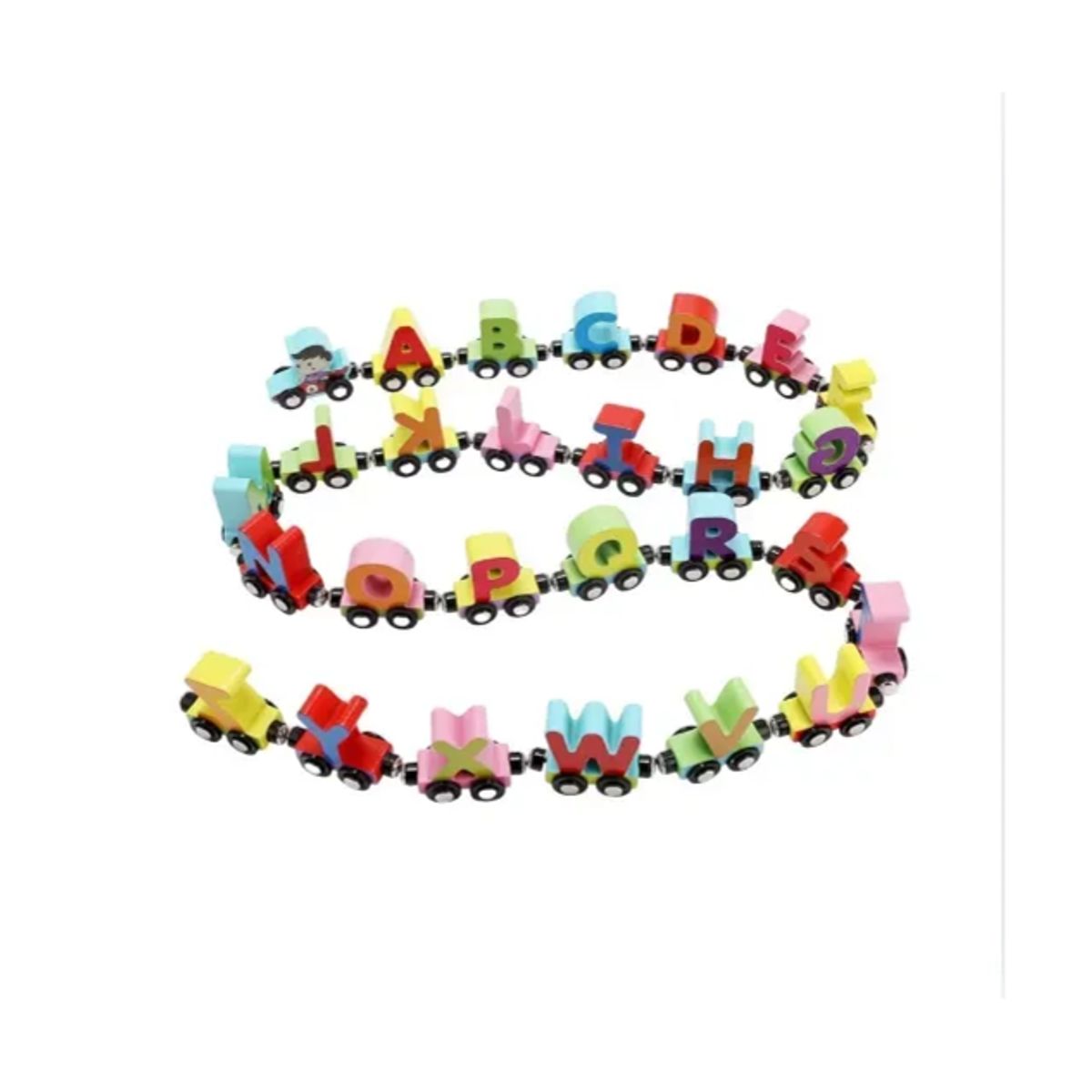 GENERICO - Juguete Tren Abecedario Magnético DeMadera MWZ-3119 FullGan