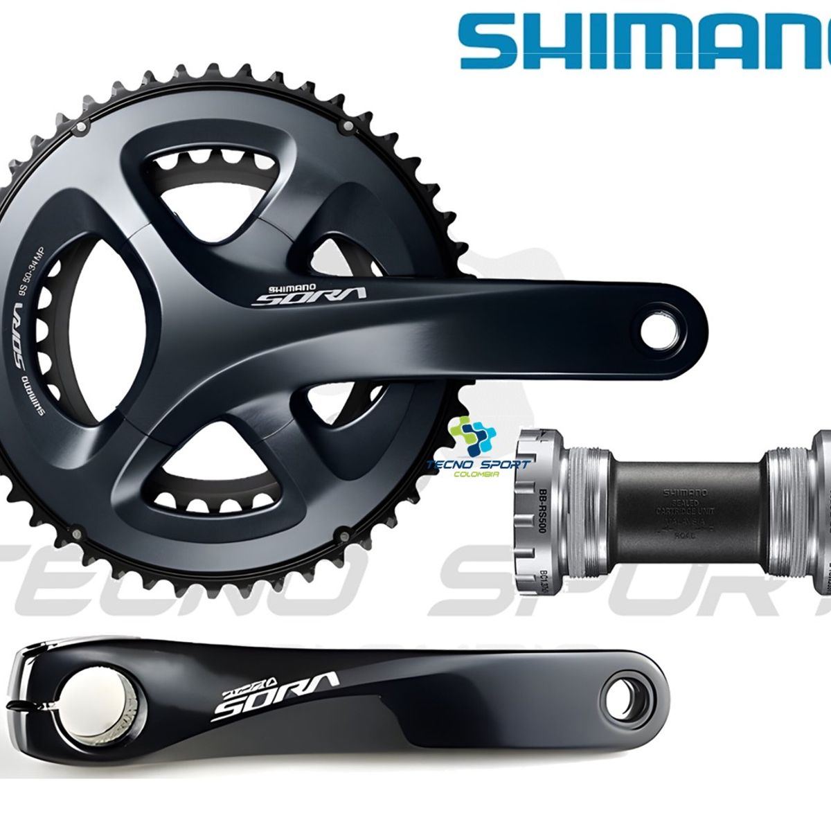 SHIMANO - Grupo Shimano Sora 9 Velocidades Kit Bicicleta Ruta