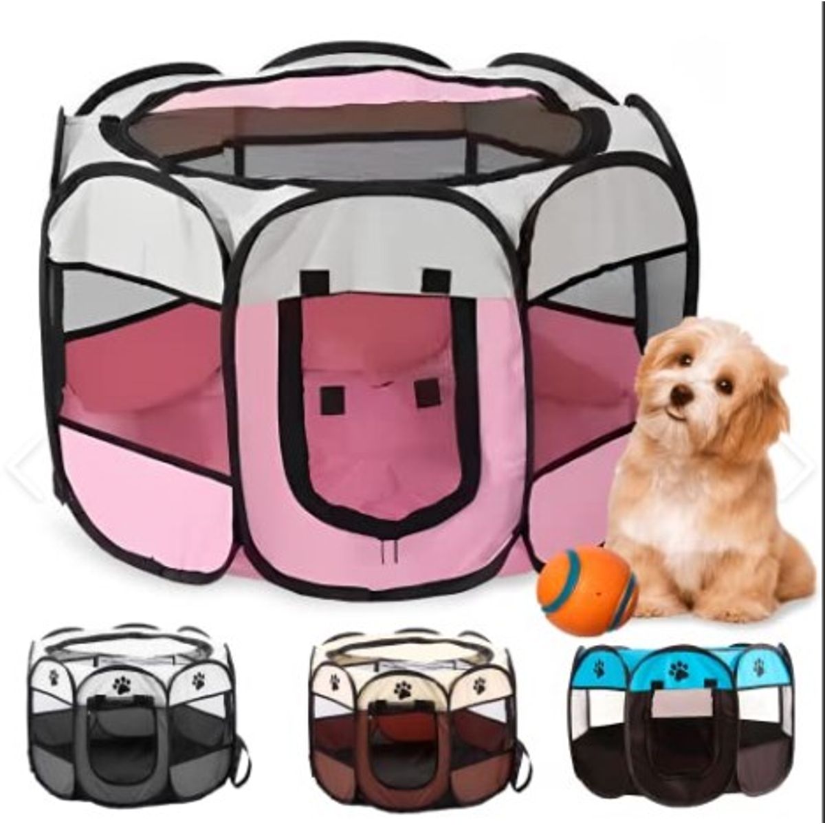 GENERICO - Corral Plegable Para Perro Gato Casa Jaula Tienda Plegable