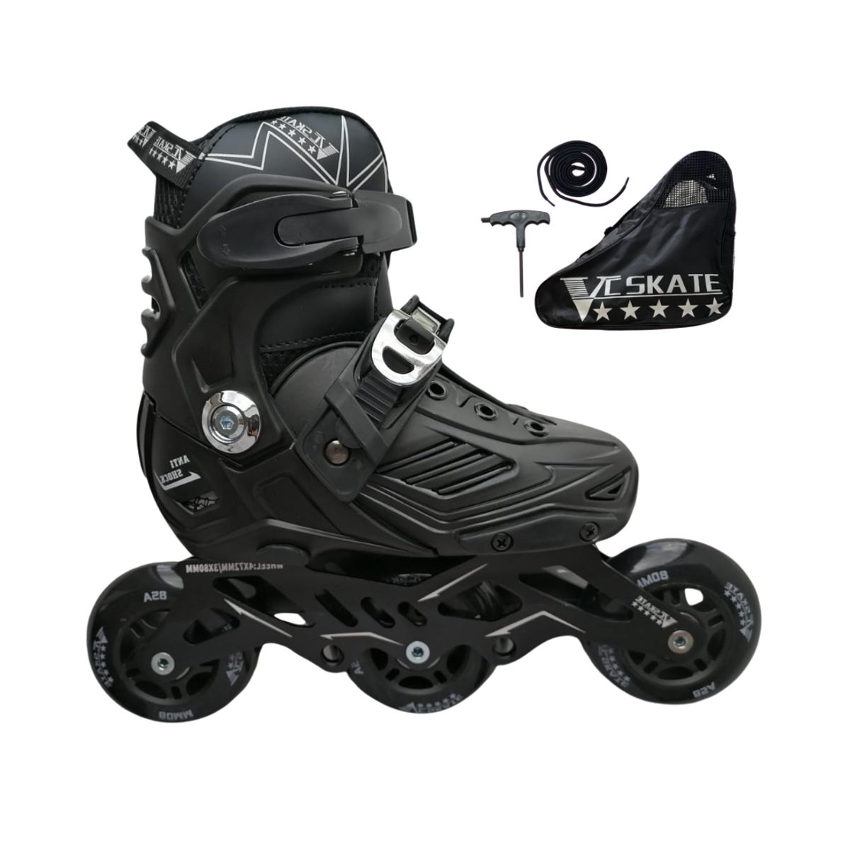 GENERICO - PATINES EN LINEA SEMIPROFESIONALES VC SKATE 5 ESTRELLAS XS