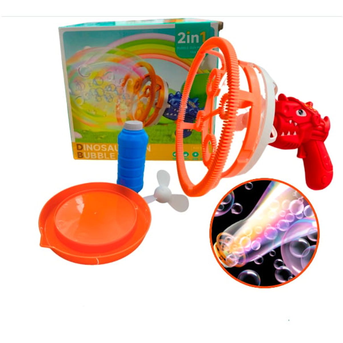 GENERICO - Burbujero Dinosaurio 2 en 1