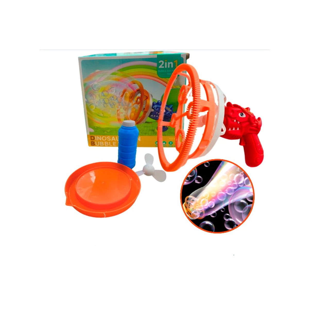 GENERICO - Burbujero Dinosaurio 2 en 1