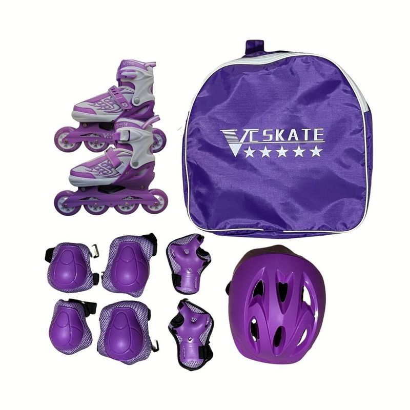 GENERICO - KIT PATINAJE SEMIPROFESIONAL AJUSTABLE VC SKATE L