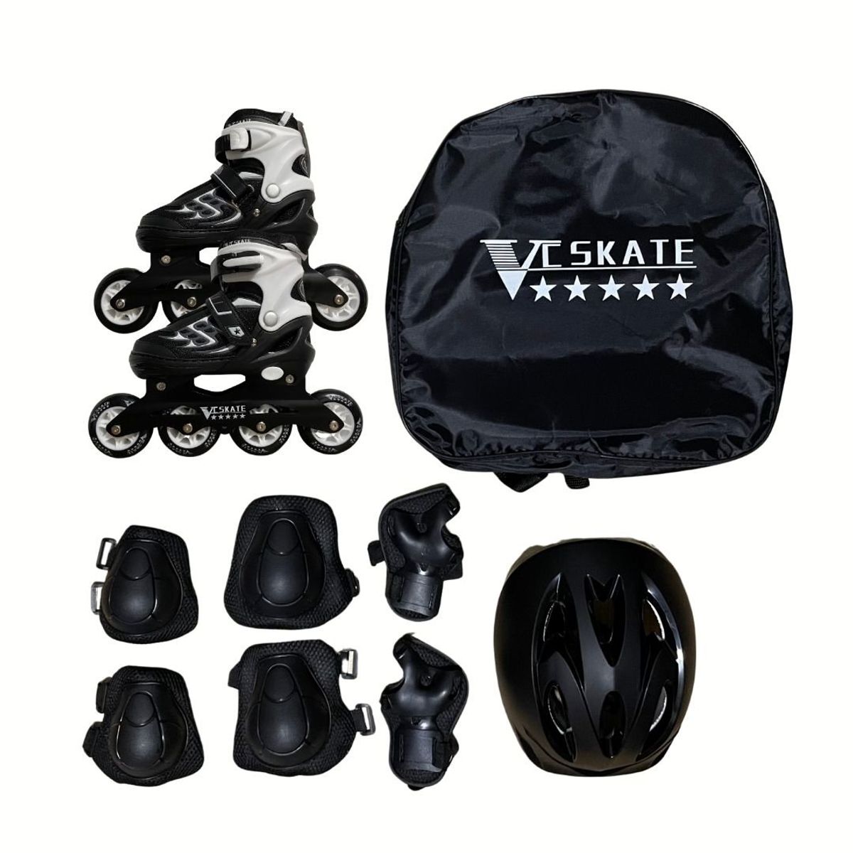 GENERICO - KIT PATINAJE SEMIPROFESIONAL AJUSTABLE VC SKATE M