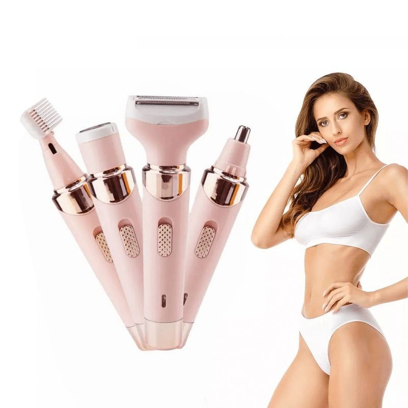 GENERICO - Depiladora Eléctrica Mujer Cara Cuerpo Cejas 4 En 1