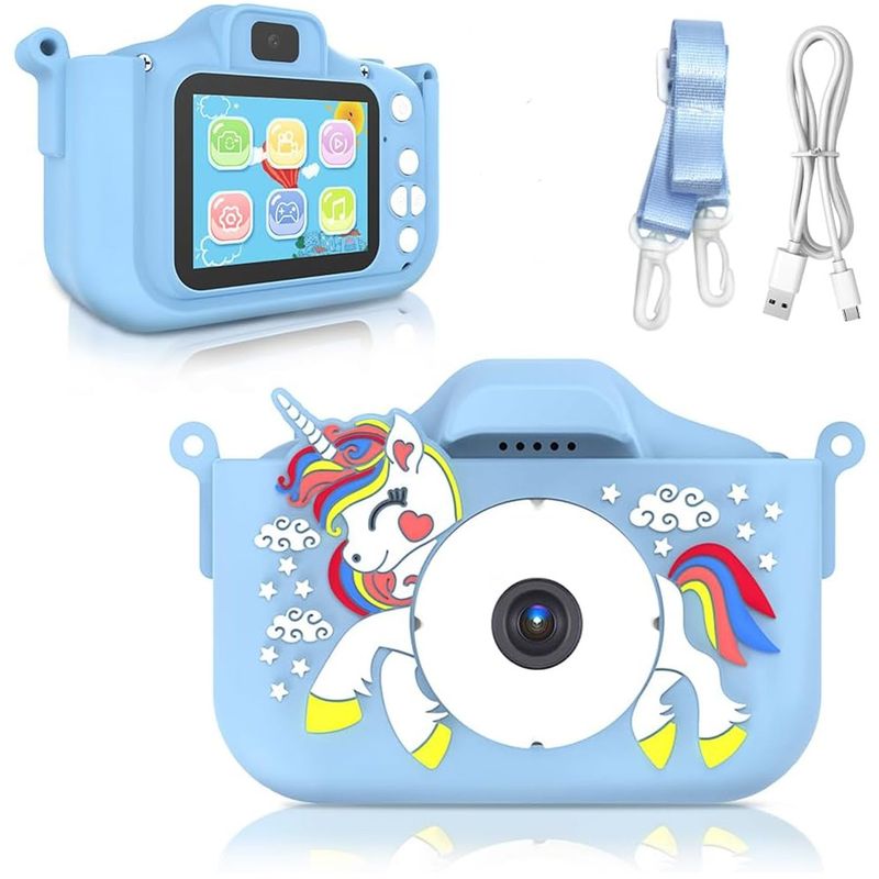 ONE PIXEL - Cámara Digital Para Niños Full Hd 1080p Fotografía Azul