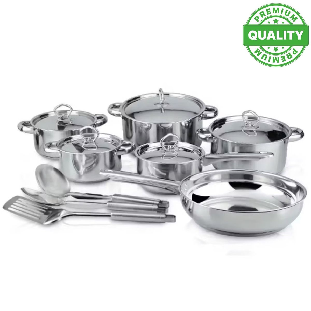 ONE PIXEL - Set De Ollas Acero Inoxidable Batería De 15 Piezas One Pixel