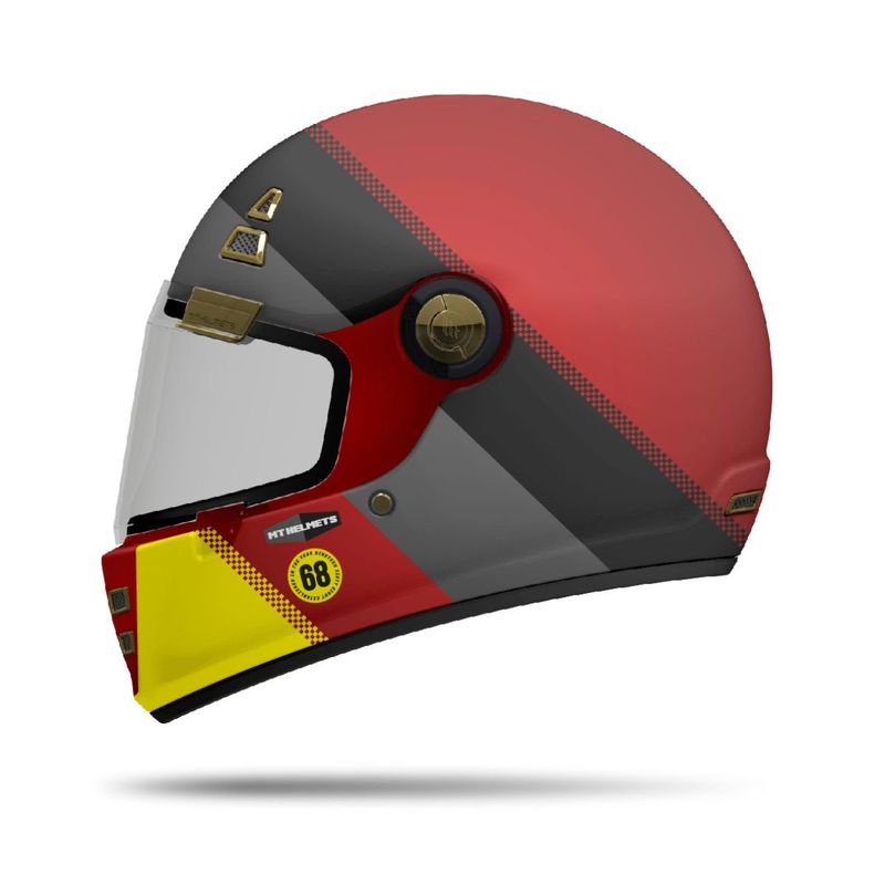 MT HELMETS - CASCO MT JARAMA CERTIFICADO ECE2206  FACTORY ROJO MATE TLL M