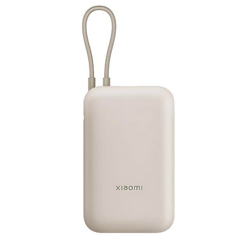 XIAOMI - Xiaomi Power Bank 10000mAh Cable Integrado - Beige