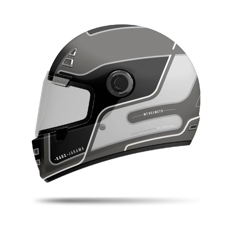MT HELMETS - CASCO MT JARAMA CERTIFICADO ECE2206 BAUX GRIS MATE TALLA XL