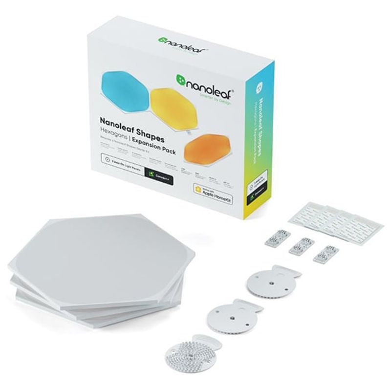 NANOLEAF - Kit expansion 3 panel hexagonales inteligentes NANOLEAF Blanco