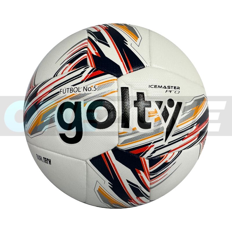 GOLTY - Balón De Fútbol 5 Pro Golty Ice Master Dualtech Naranja