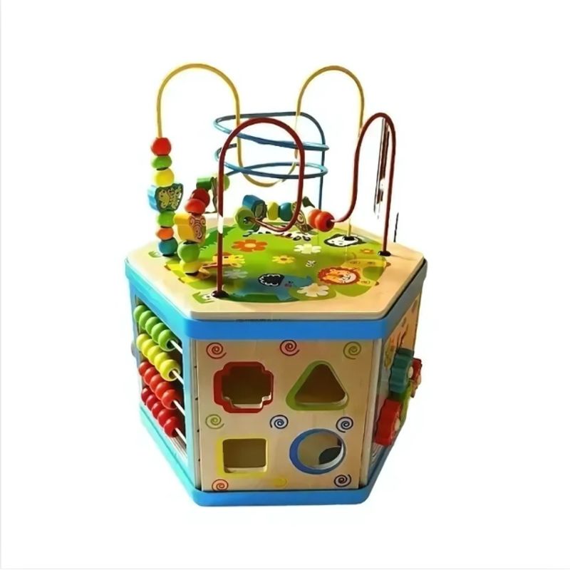 GENERICO - Cubo Sensorial Didactico Montessori MWZ-7038 FullGan
