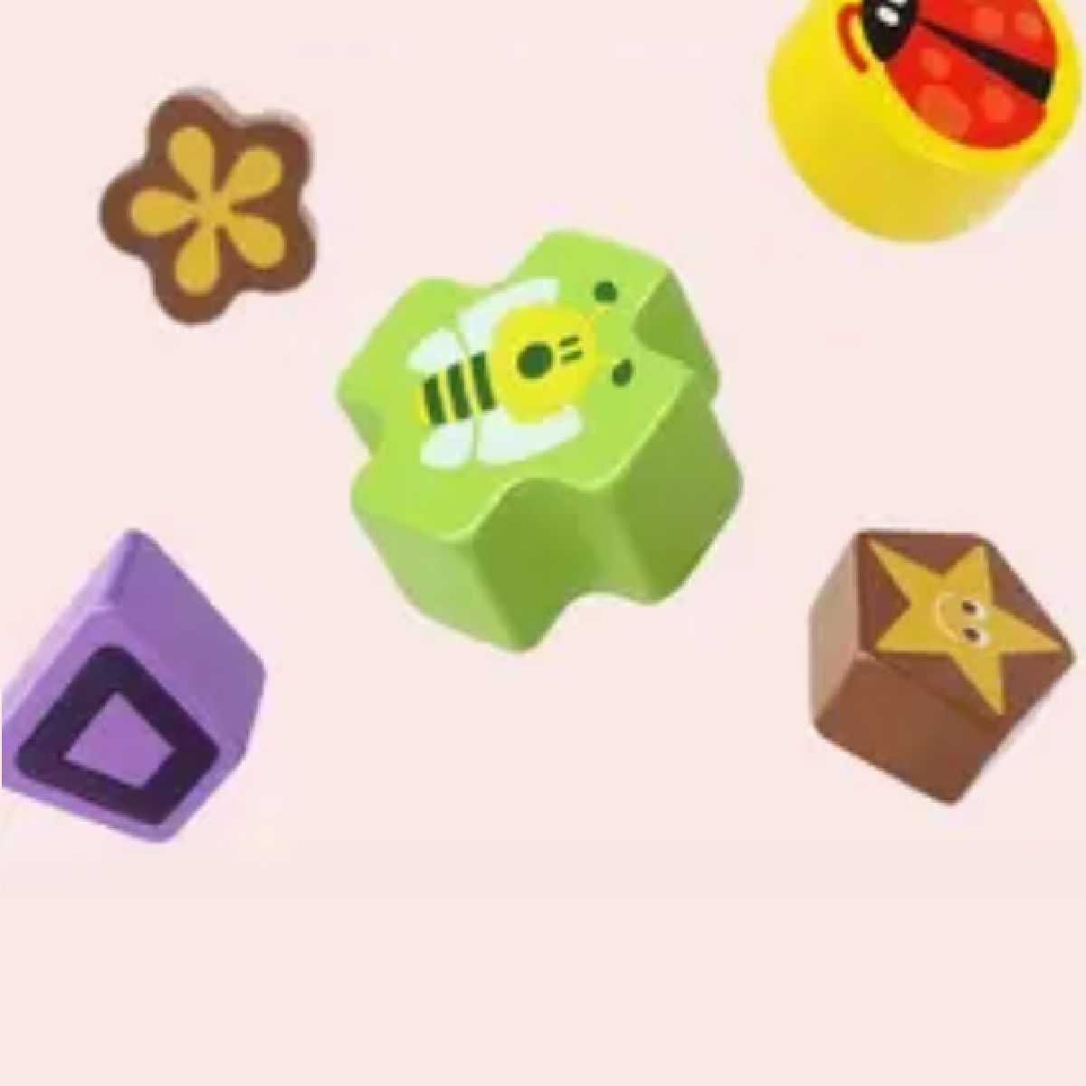 GENERICO - CAJA DE ENCAJAR JUGUETE DISEÑO DE VACA PARA ENCAJAR FORMAS