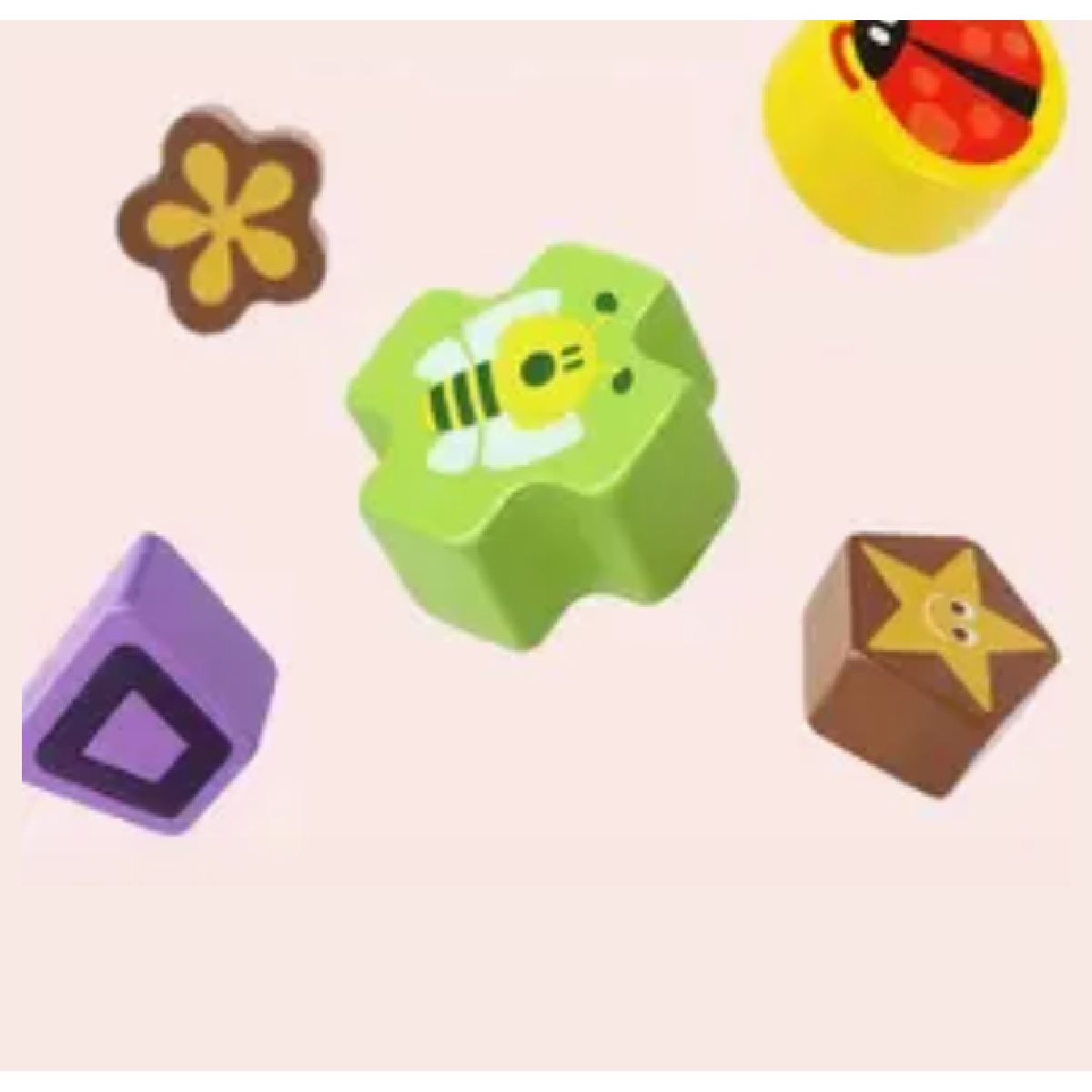 GENERICO - CAJA DE ENCAJAR JUGUETE DISEÑO DE VACA PARA ENCAJAR FORMAS