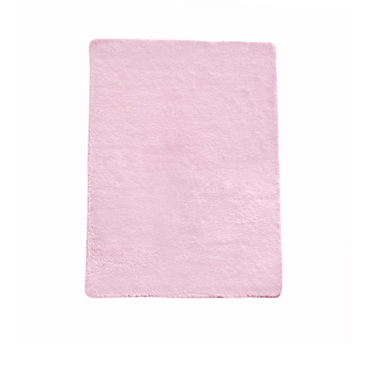 CLEMS - Tapete Alfombra Peluda Shaggy Rosa 150x200 cm