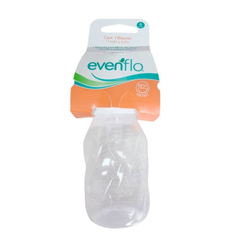 EVENFLO - Biberon 4 Onzas Twist Transparente- Evenflo