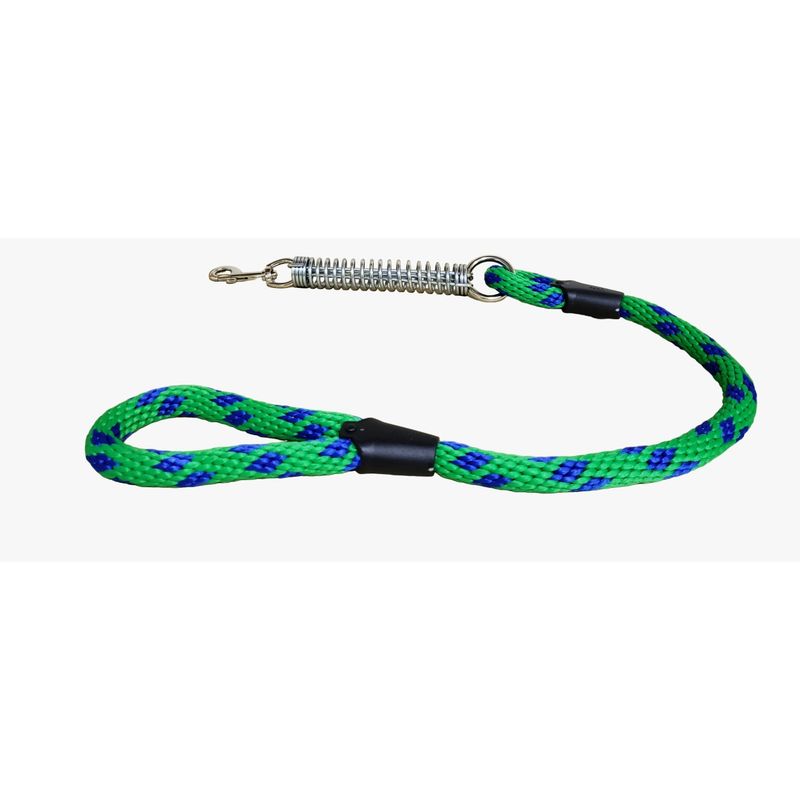 GENERICO - Lazo Cordón Collar Resorte Para Perros Azul Oscuro Naranja