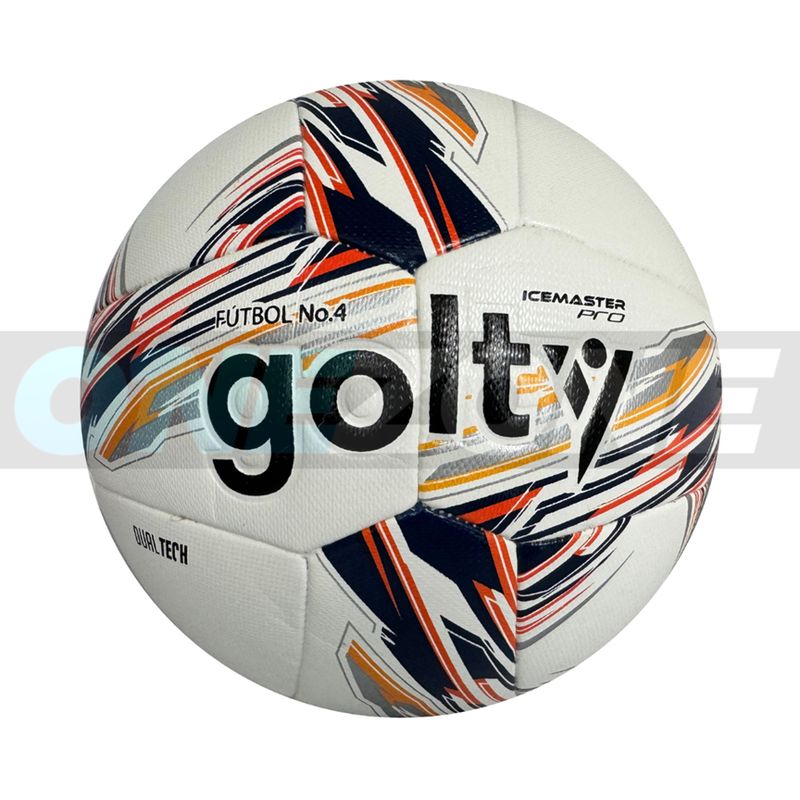 GOLTY - Balón De Fútbol 4 Pro Golty Ice Master Dualtech Naranja