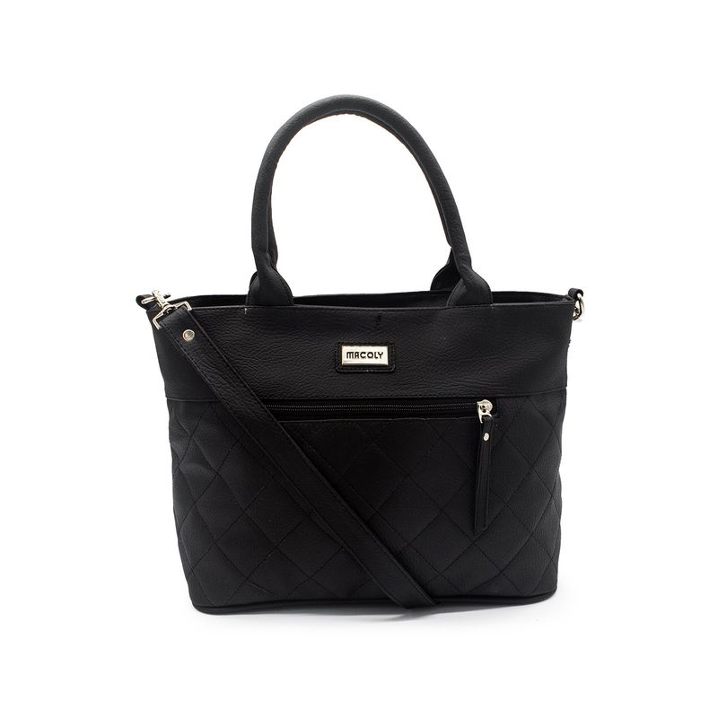 MACOLY - Bolso de hombro manos libres 863 berlin acolchado negro