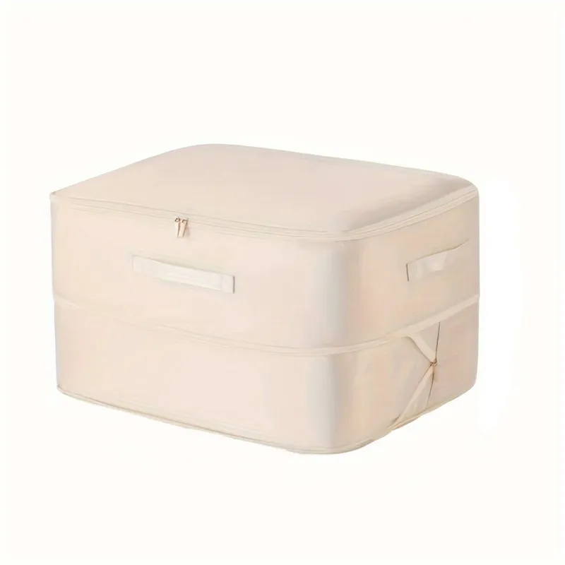 GENERICO - BOLSA ORGANIZADORA DE ROPA ALMACENAR COBIJAS SABANAS-BEIGE