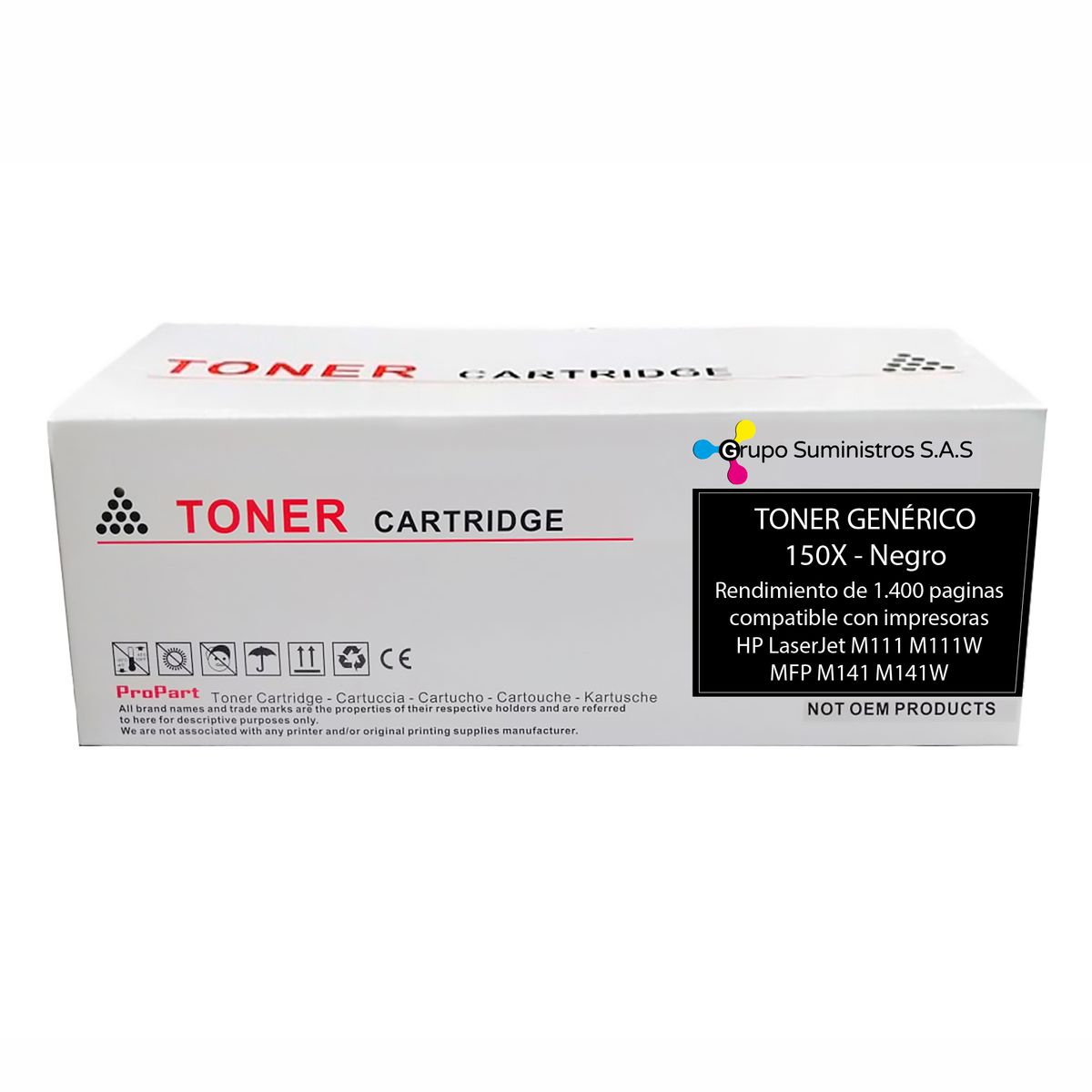 GENERICO - Tóner 150X Generico Negro Para Impresoras HP LaserJet M111 MFP M141