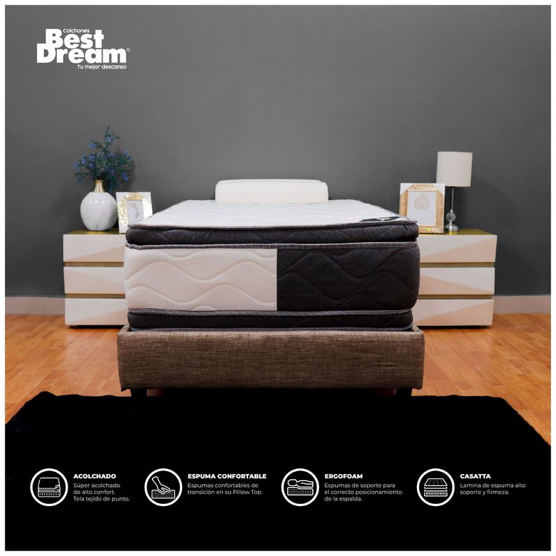 CBD COLCHONES BEST DREAM - COLCHON BESTDREAM 1.60 ROMA PRO 160x190x40.