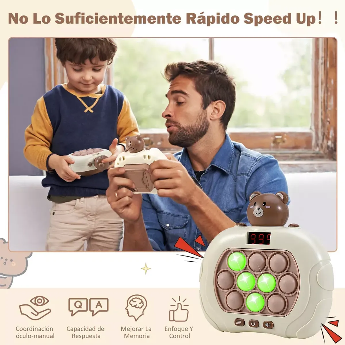 GENERICO - Pop It Electronico Con Pantalla Digital Juguete Para Niños