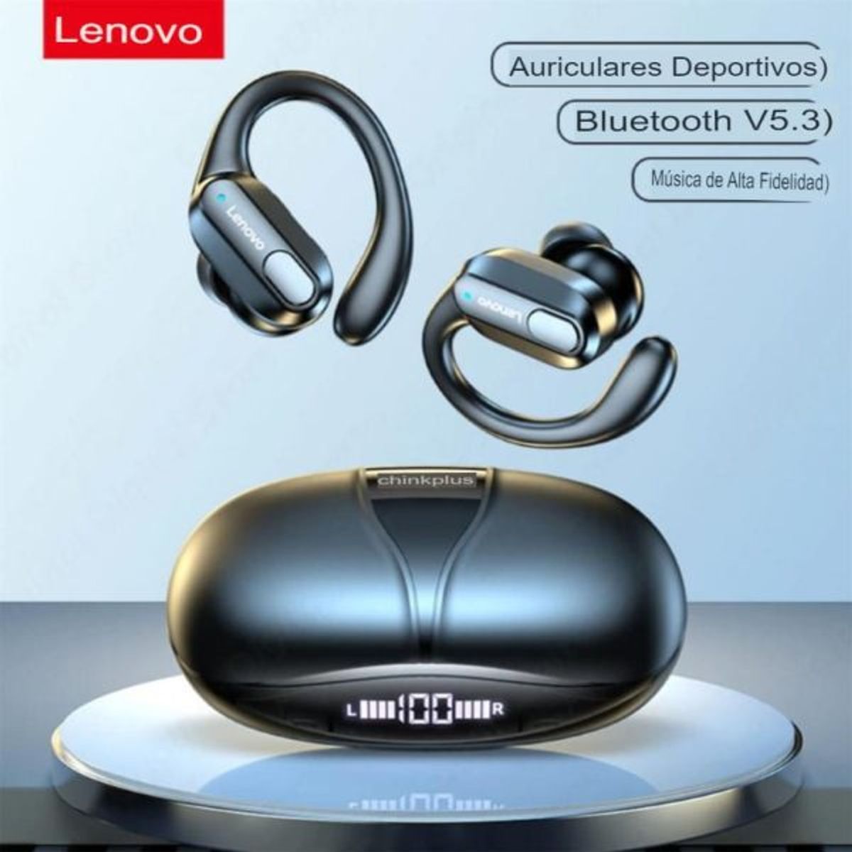 LENOVO - audifonos inalambricos xt80 lenovo con gancho en oreja