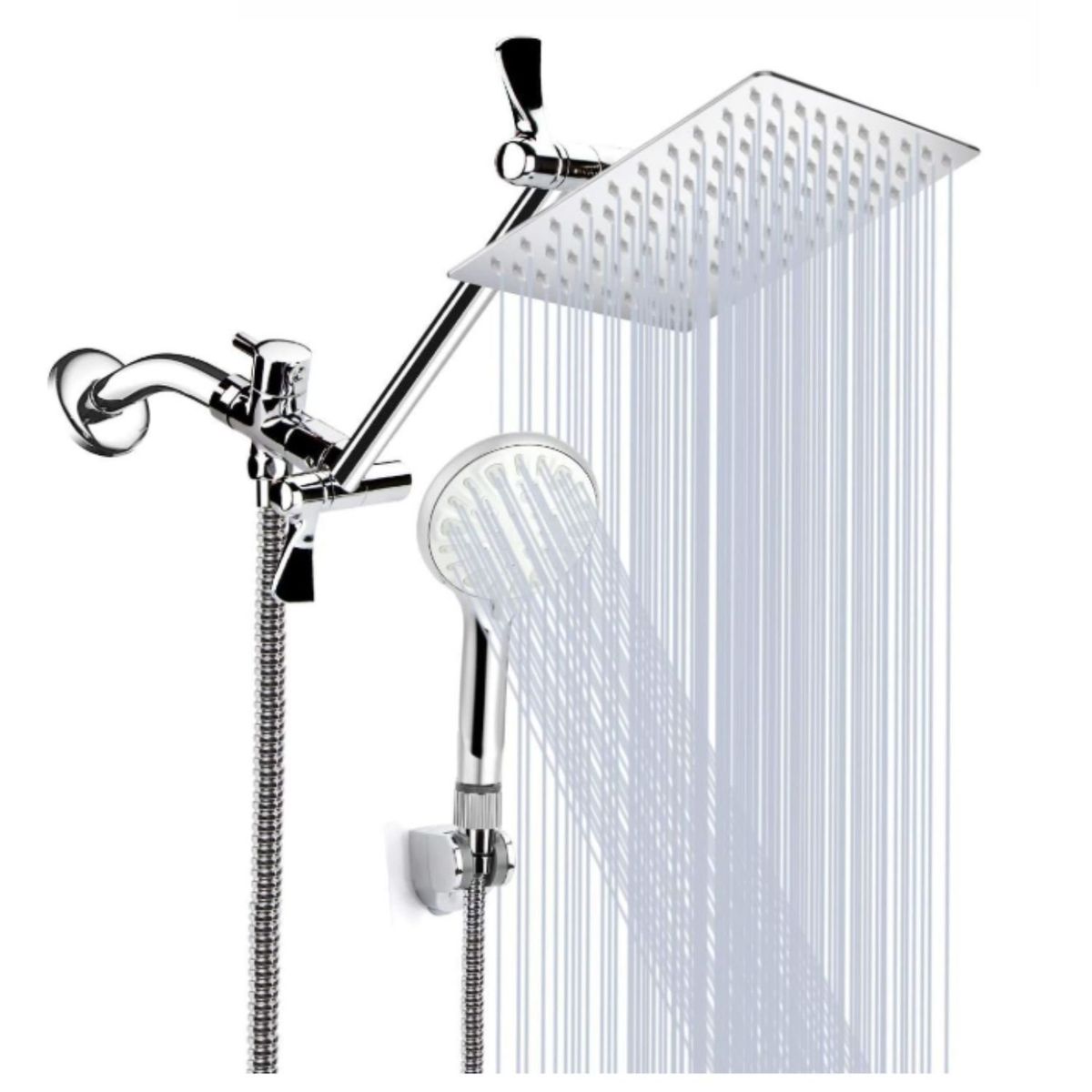 ONE PIXEL - Combo de Ducha Completo con Ducha de Mano 9 Ajustes y Accesorios