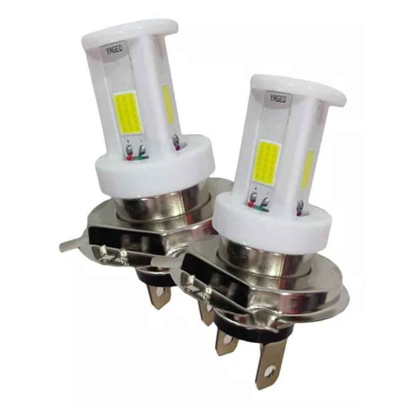 GENERICO - Kit X2 Bombillos Luz Led H4 Moto Altas/bajas 3000 Lms Unidad