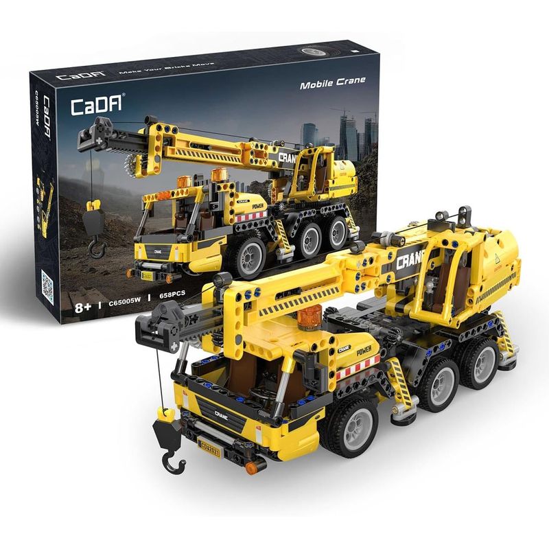 TOY LOGIC - Bloques de Construcción CaDA Grúa de Construcción Armable con Movimiento