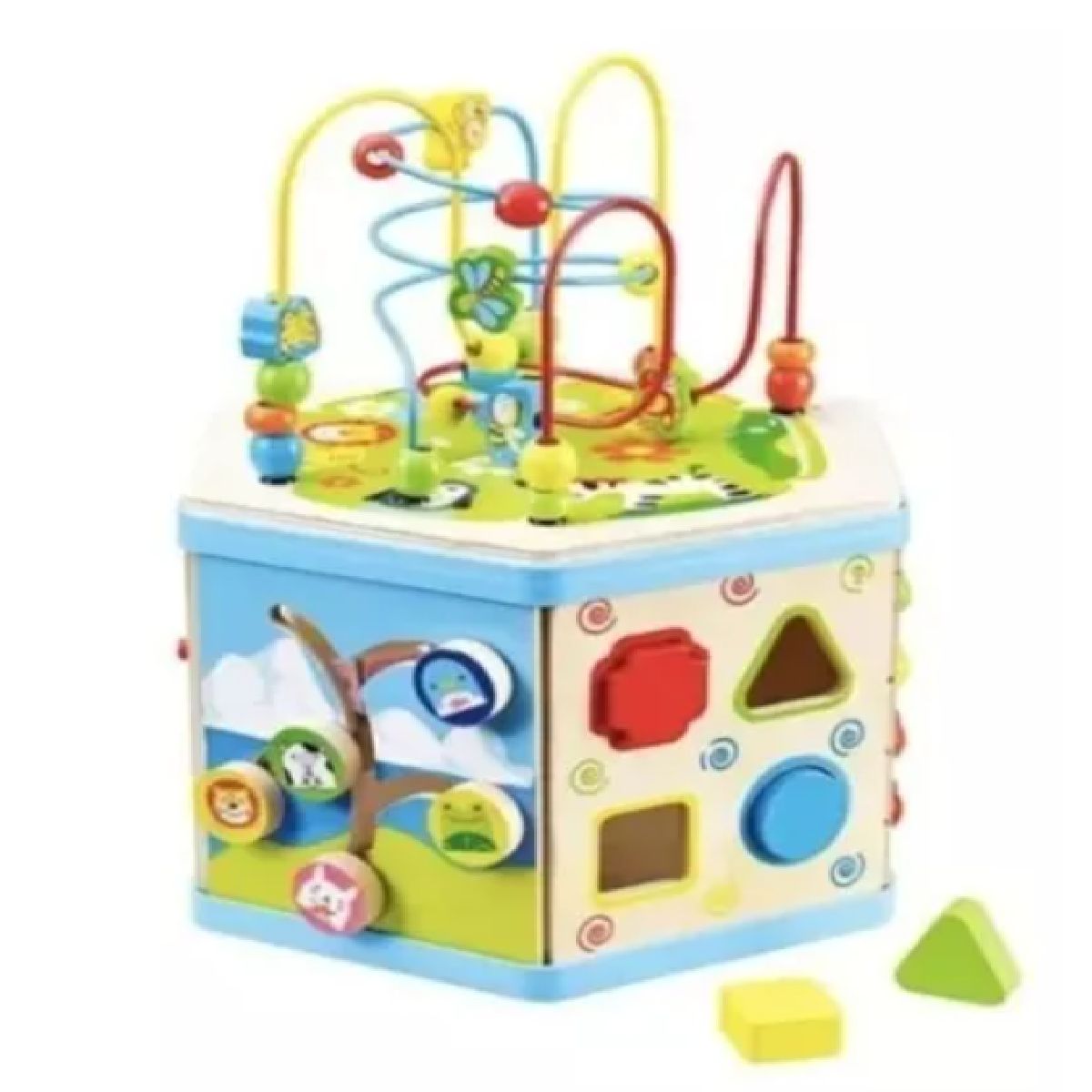 GENERICO - CUBO DIDACTICO 9 EN 1 MULTIFUNCIONAL