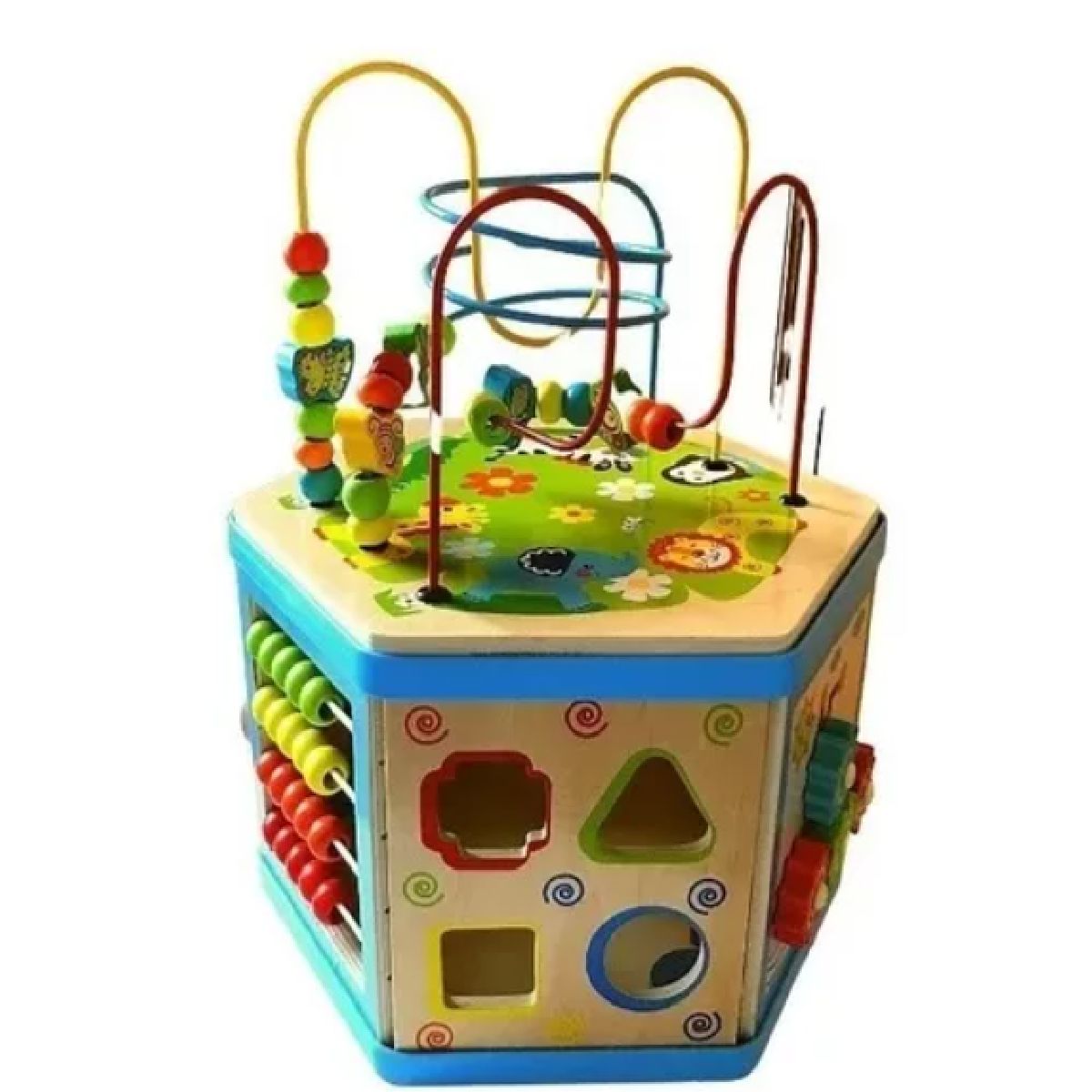 GENERICO - CUBO DIDACTICO 9 EN 1 MULTIFUNCIONAL