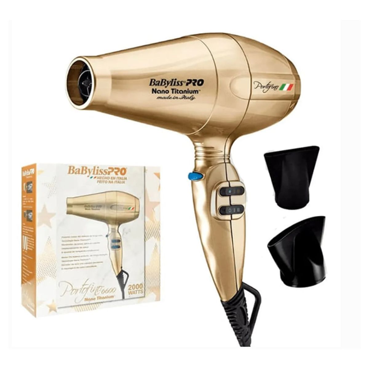 BABYLISS - Secador De Cabello Profesional Babyliss Portofino 6600 Dorado 110V
