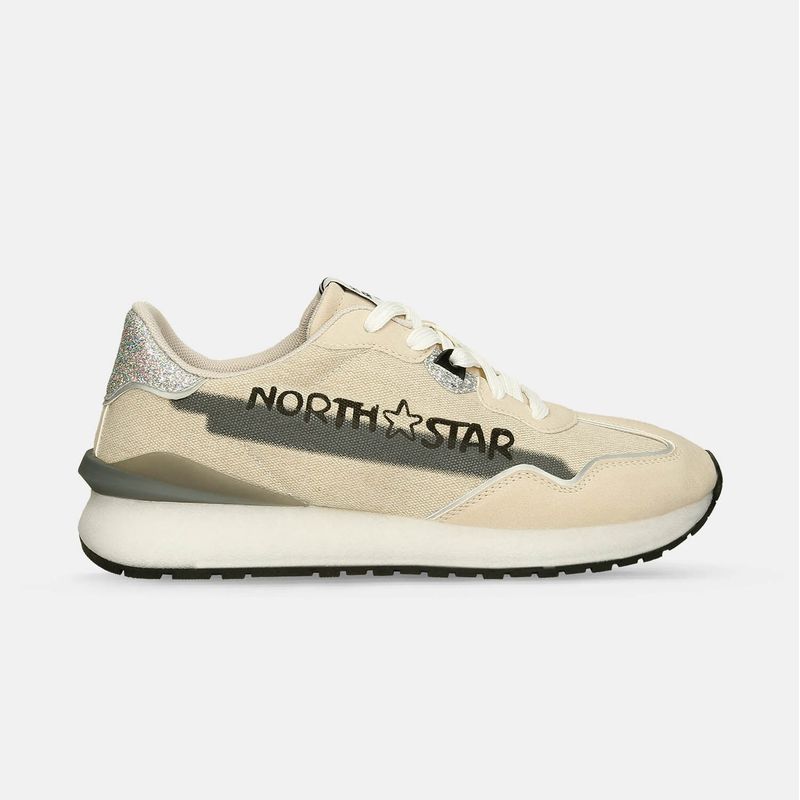 NORTH STAR - Tenis Para Mujer North Star Beige Joselyn Retro Nova 500