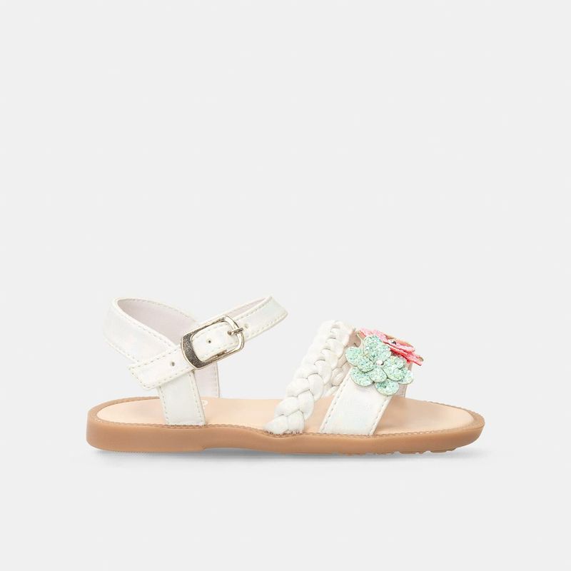BUBBLE GUMMERS - Sandalias Infantil Para Niña Bubblegummers Blanco-Fucsia Soleil