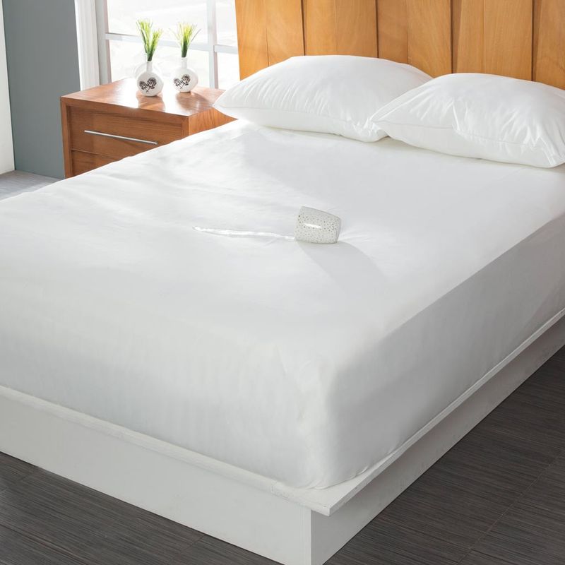 ELEGANT - Protector Colchón Impermeable Tela Antifluido Cama Queen 160