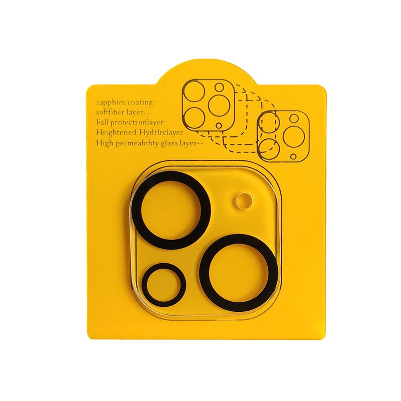 GENERICO - Protector de camara borde negro para iphone 13-13 MINI