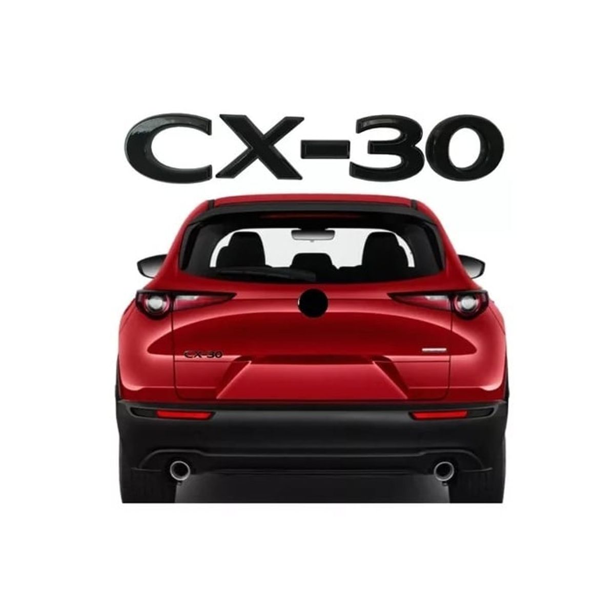 GENERICO - emblema mazda cx30 negro emblema cx30 accesorios mazda cx30