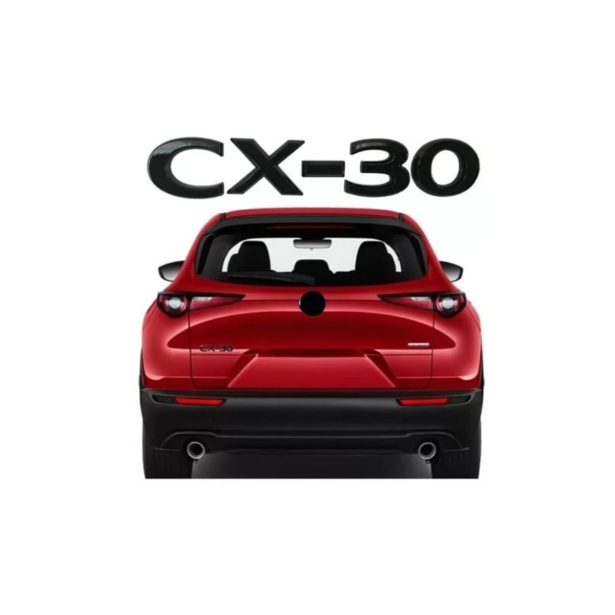 GENERICO - emblema mazda cx30 negro emblema cx30 accesorios mazda cx30